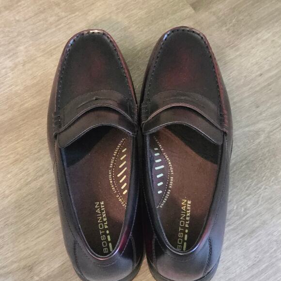 New Without Box Bostonian Flexlite Penny Loafer Men 10 Burgundy Upper Leather main image 8